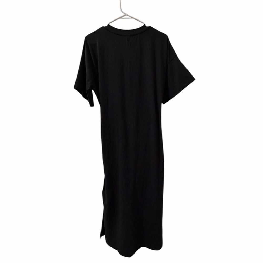 Sweaty Betty Knot Front Midi Dress In Black Size 8 - Picture 3 of 6